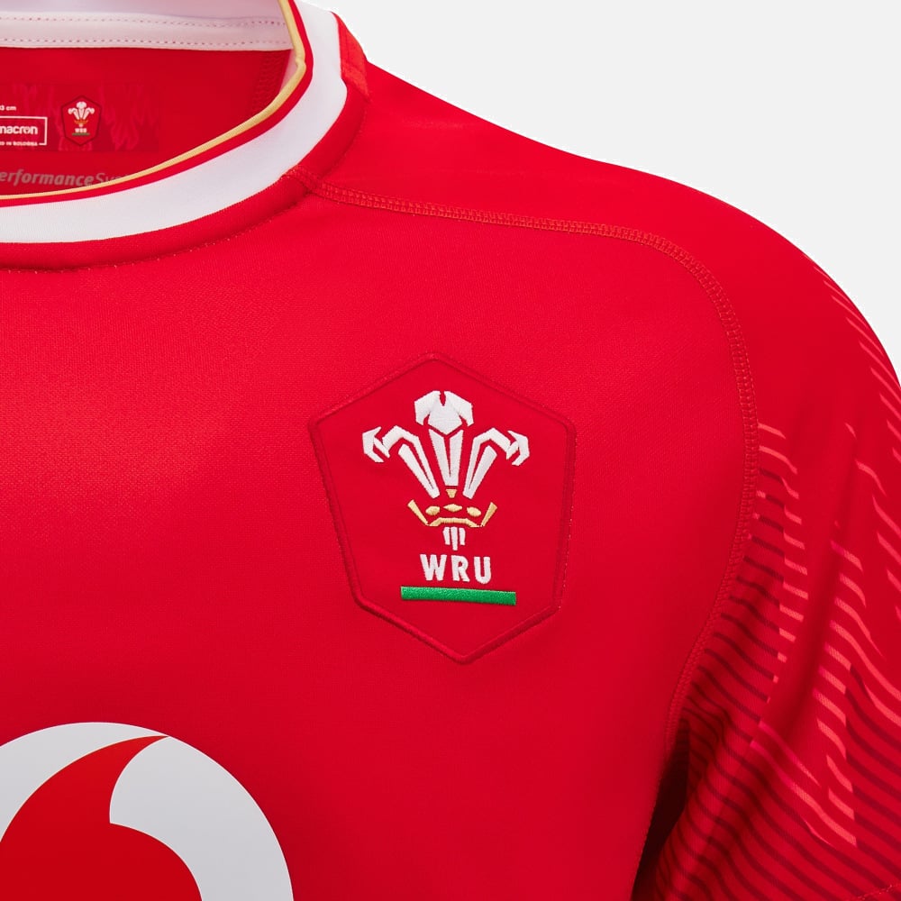 Macron Wales Rugby Replica Thuisshirt Heren