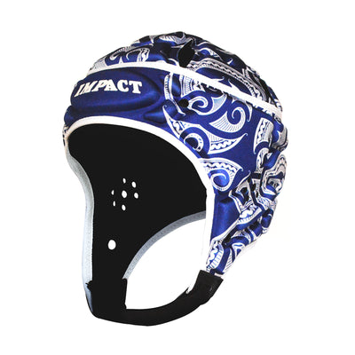 Casquette de mêlée bleue Impact Rugby Tribal