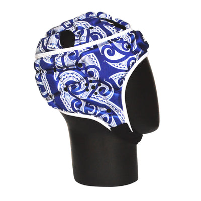 Casquette de mêlée bleue Impact Rugby Tribal