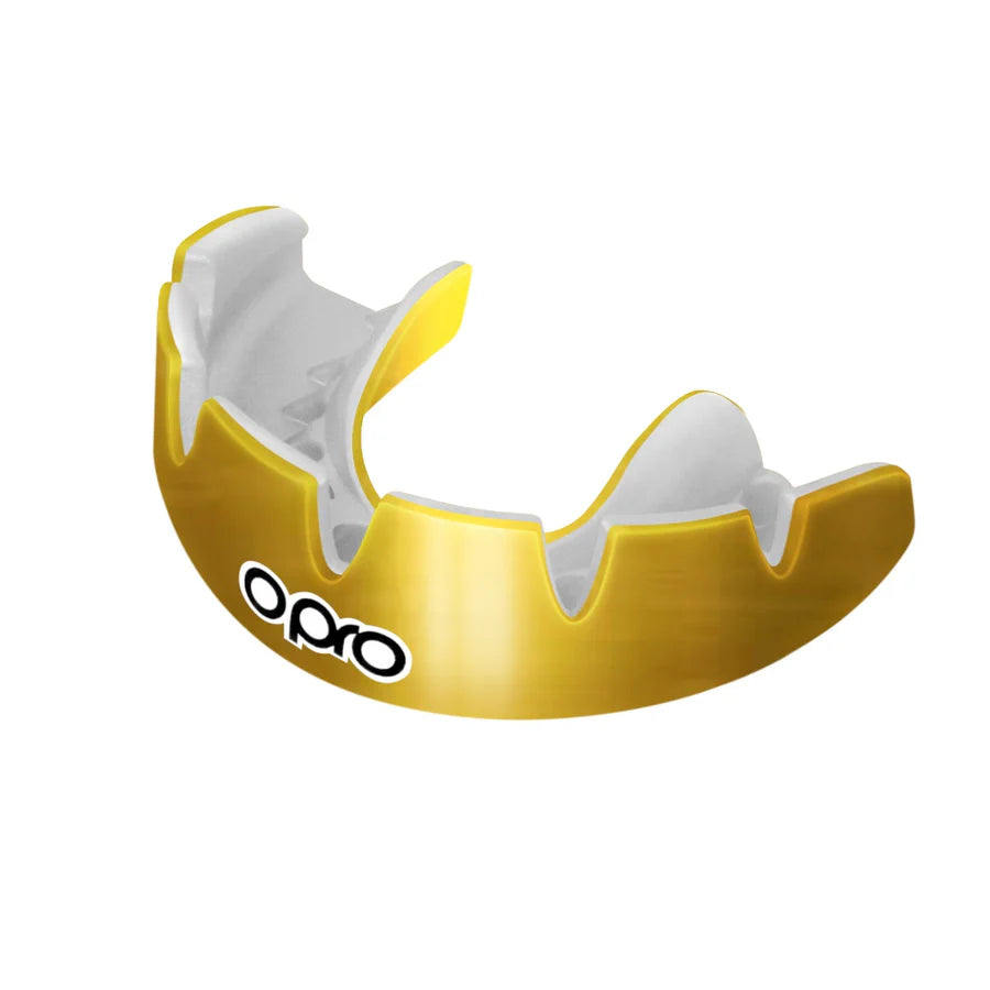 Instant Custom-Fit Gebitsbeschermer voor Beugels Goud/wit