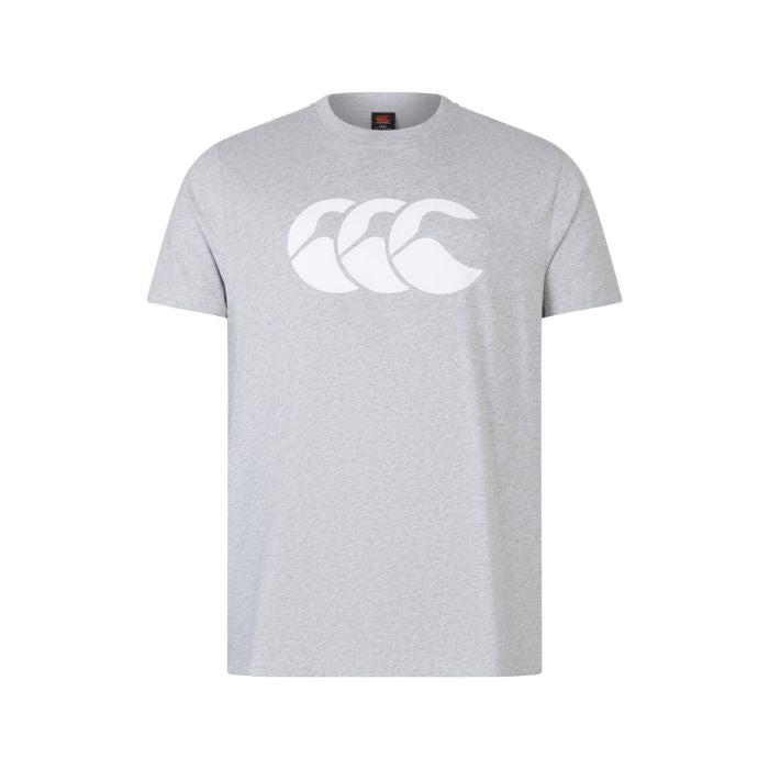 Canterbury CCC Organic Cotton Logo T-Shirt Heren Grijs
