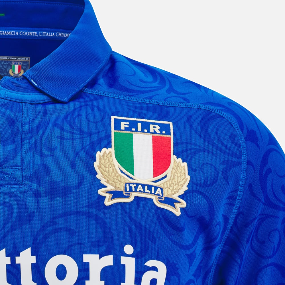 Macron Italië Rugby Replica Thuisshirt Junior