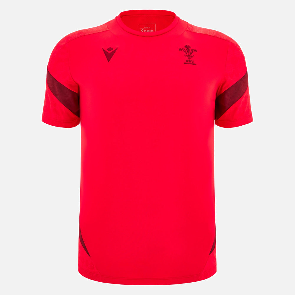 Macron Rugby Wales 2025/26 Training T-shirt Heren Rood