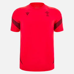 Macron Rugby Wales 2025/26 Rood Training T-shirt Heren