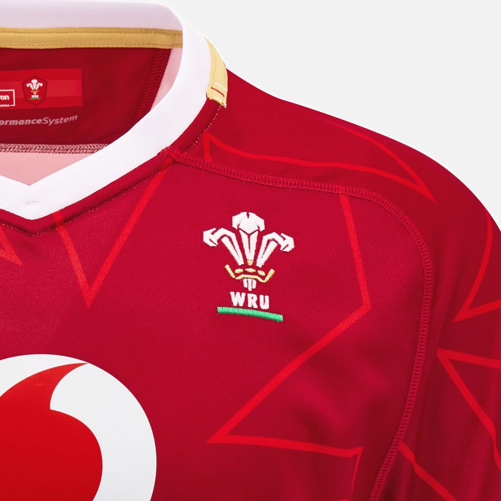 Macron Wales Rugby Replica Pathway Thuisshirt Heren