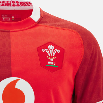 Macron Wales Replica Rugby Thuisshirt Kids 2025/26