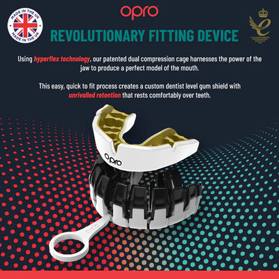Opro Instant Custom Dentist Fit Mouthguard Navy/goud
