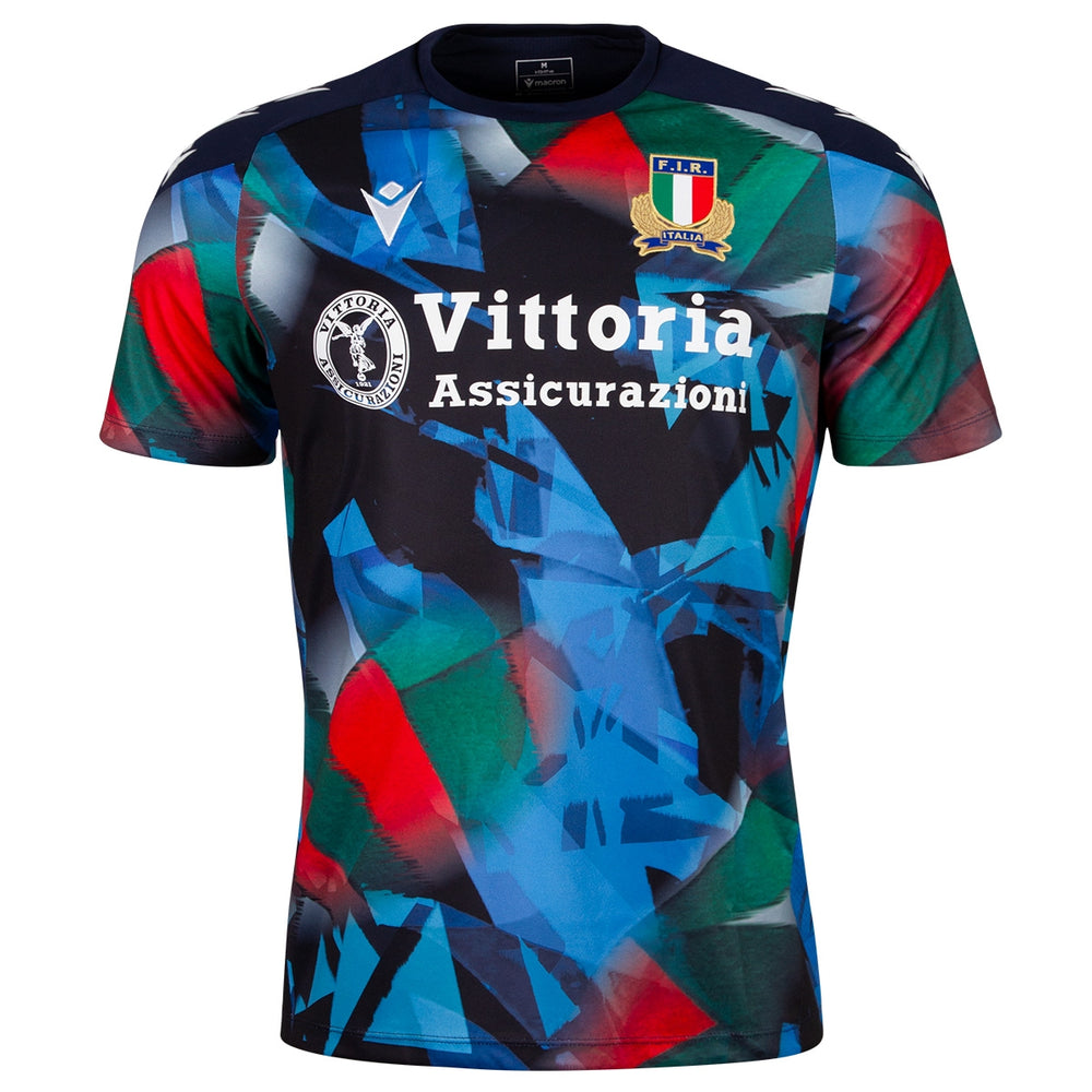Macron Italië Rugby Training T-shirt Heren