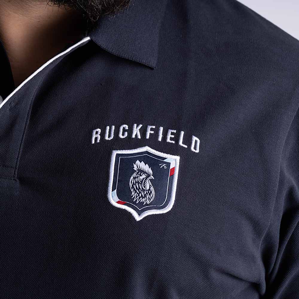 Polo à manches courtes bleu marine Ruckfield French Rugby Club