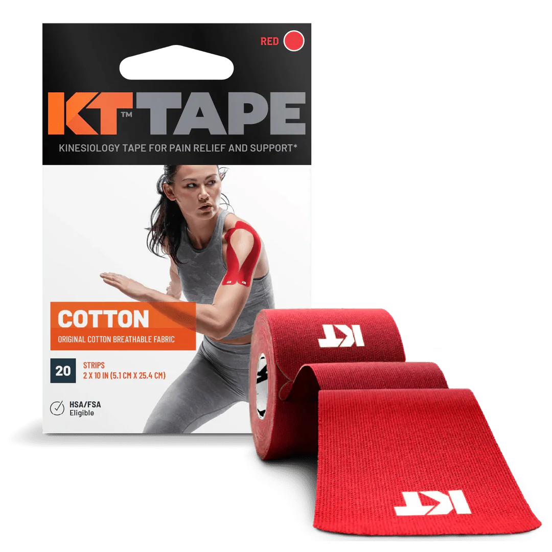 KT Tape Original Voorgesneden (5 x 25 cm) – 20 stuks – 5 meter