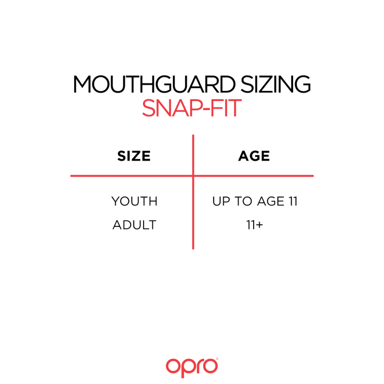 Opro Snap-Fit Mouthguard Senior Blauw