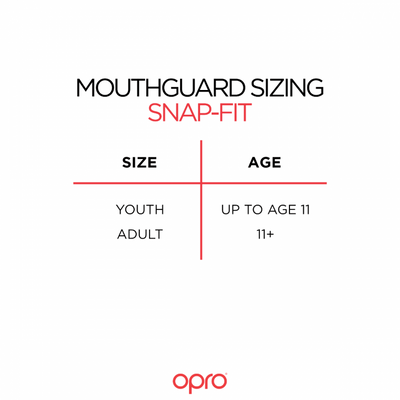 Opro Snap-Fit Protège-dents Senior blanc