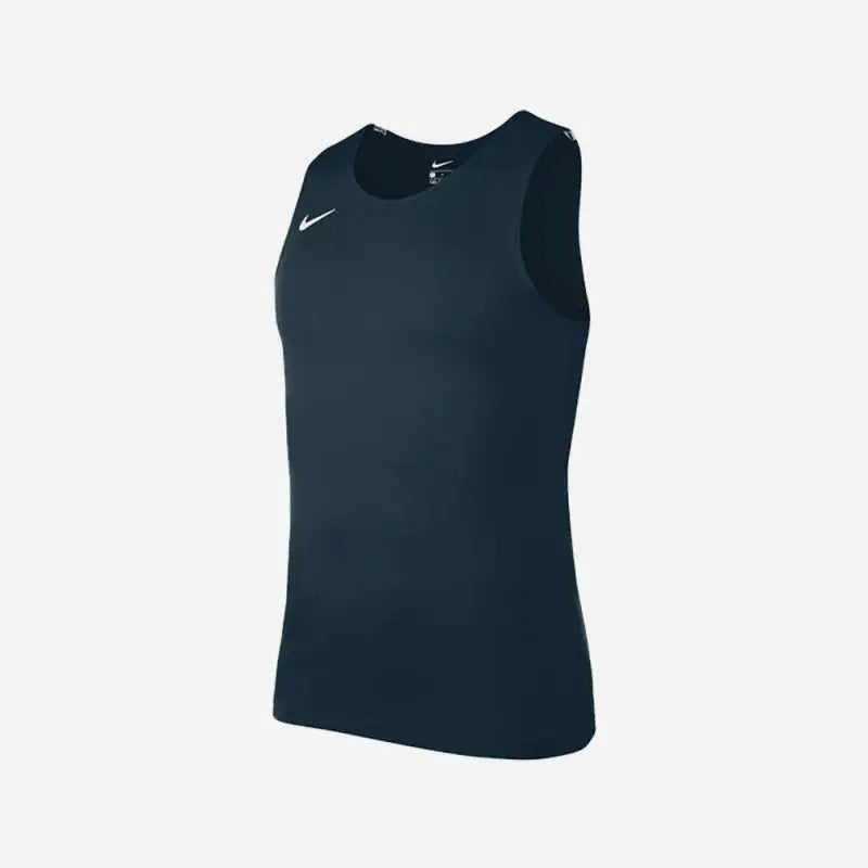 Nike Stock Singlet Navy Heren