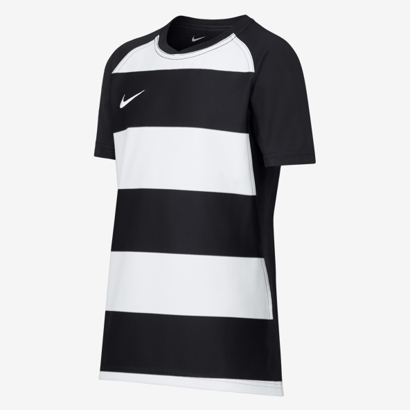 Nike Team Hoop Stock Rugby Crew Razor Jersey Kids Navy Wit