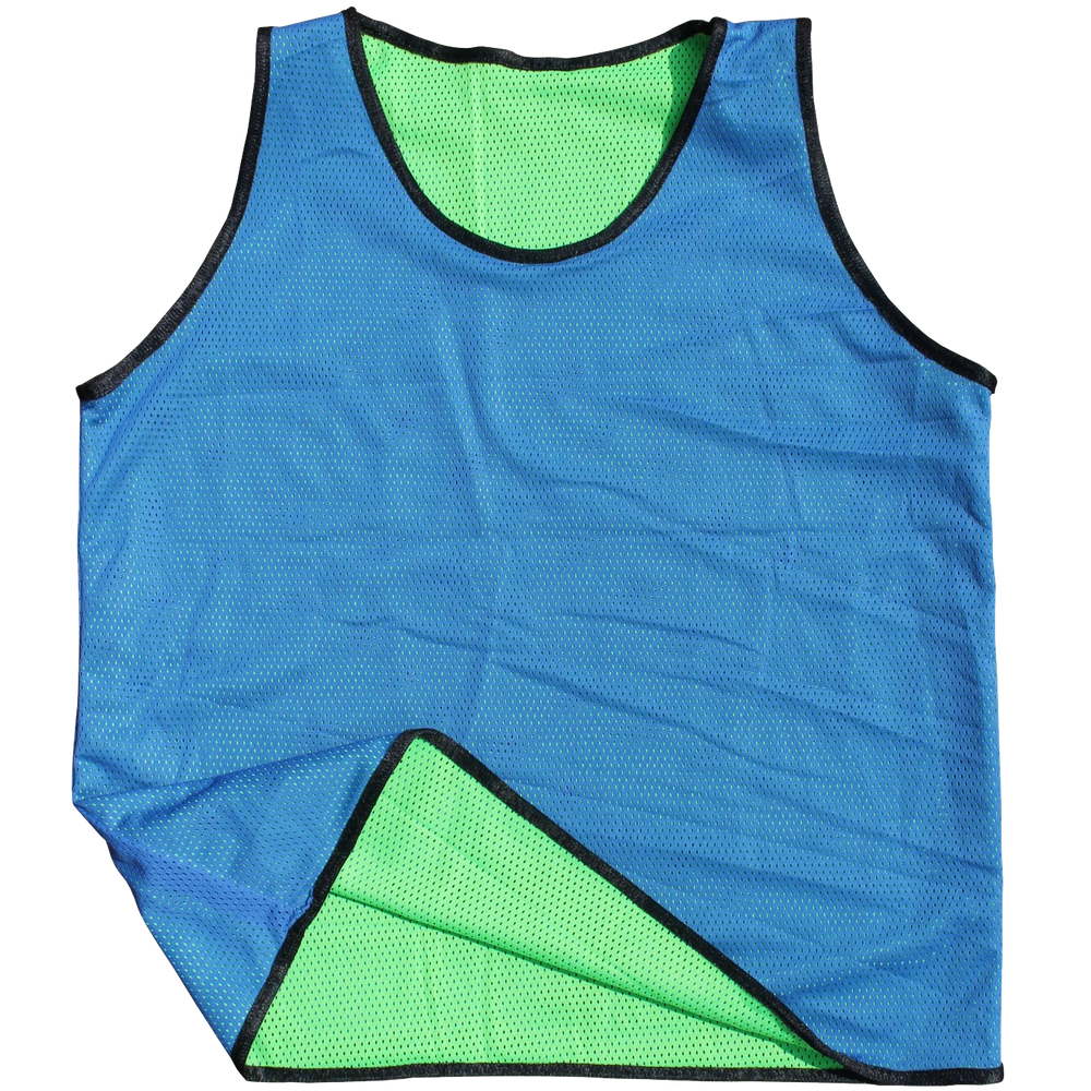 Diamond Blauw/Groen Omkeerbare Mesh Hesjes