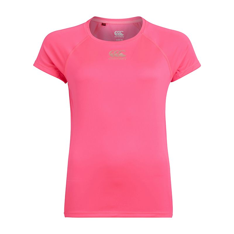 Canterbury Women's Vapodri Super Light T-Shirt Knockout Pink