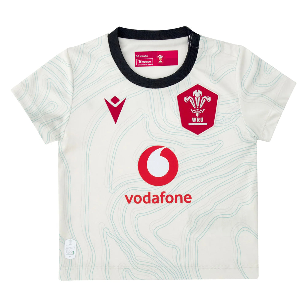 Macron Wales Replica Rugby Uitshirt 2025/26 Baby