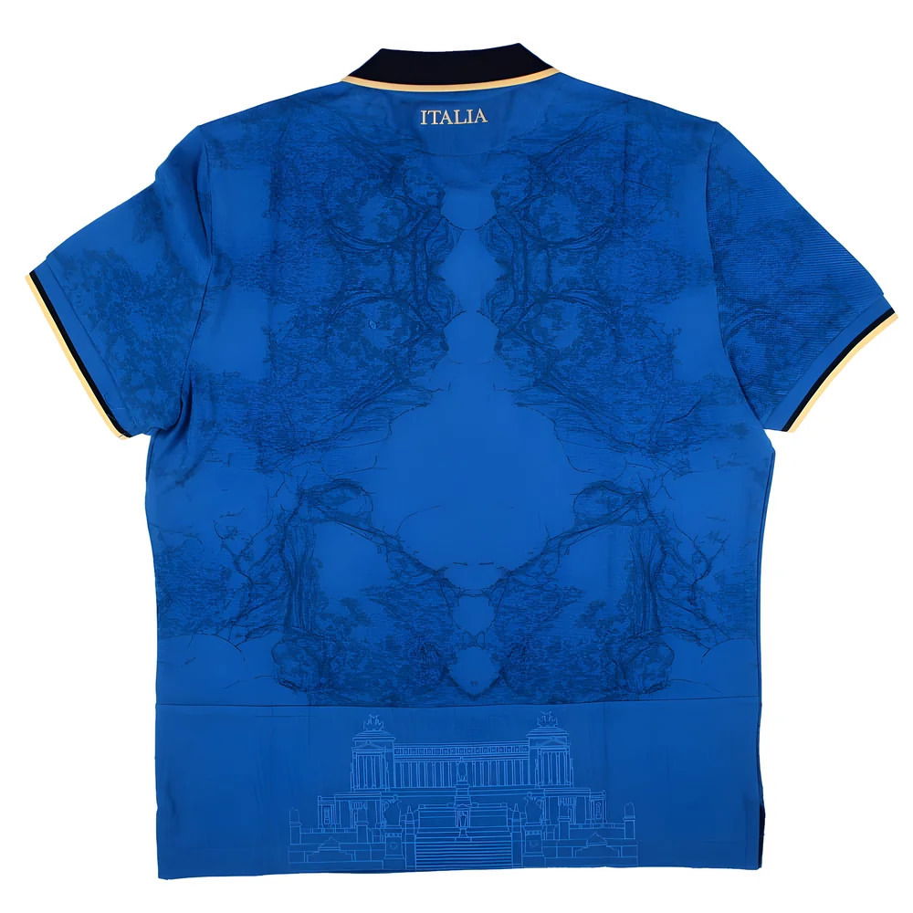 Macron Italië Thuisshirt Katoen Korte Mouwen