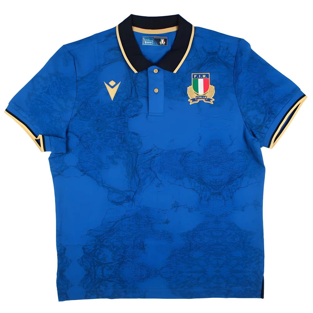 Macron Italië Thuisshirt Katoen Korte Mouwen