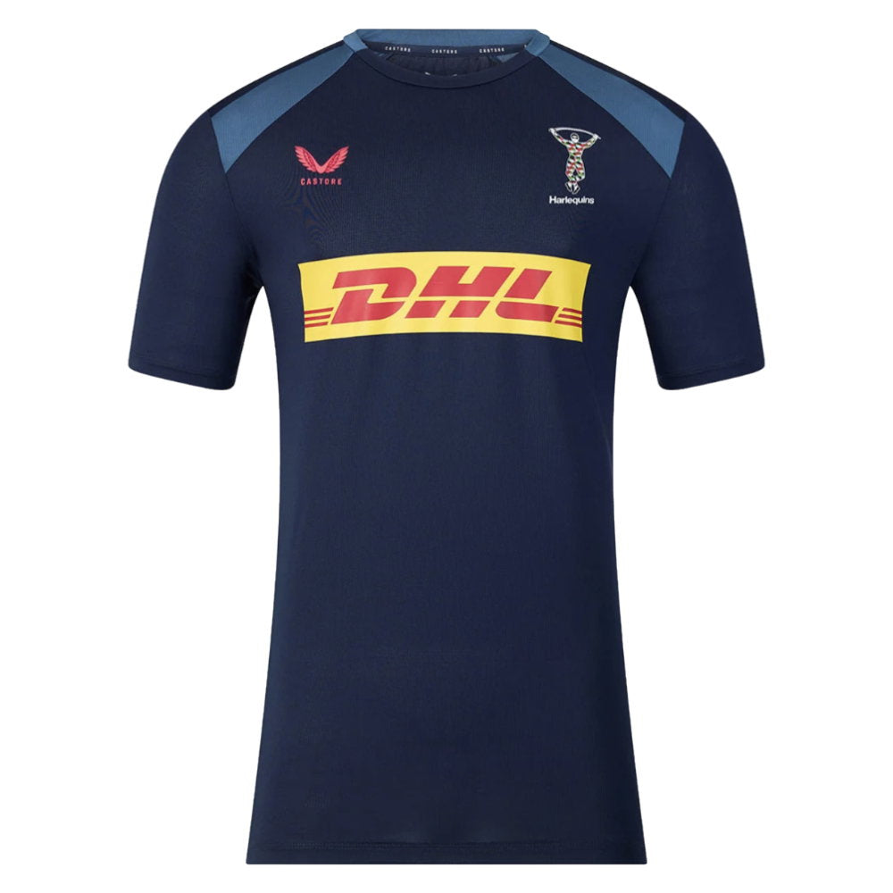 Castore Harlequins Contact Shirt Heren Navy