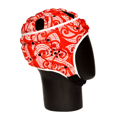 Casquette de mêlée rouge Impact Rugby Tribal