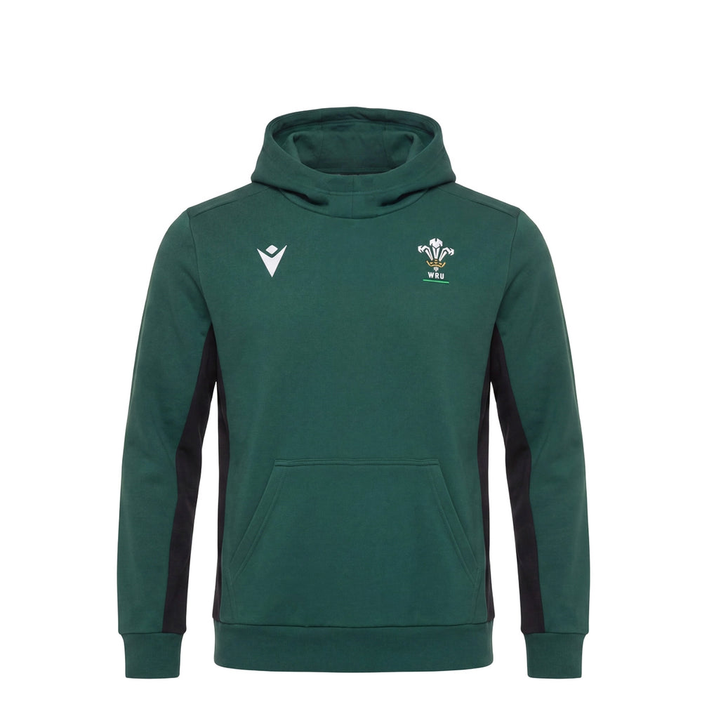 Macron Wales Rugby 2026/27 Travel Hoodie Kids Groen