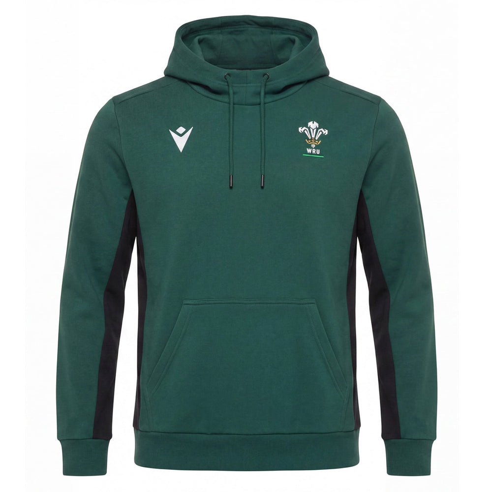 Macron Wales Rugby 2026/27 Travel Hoodie Groen Heren