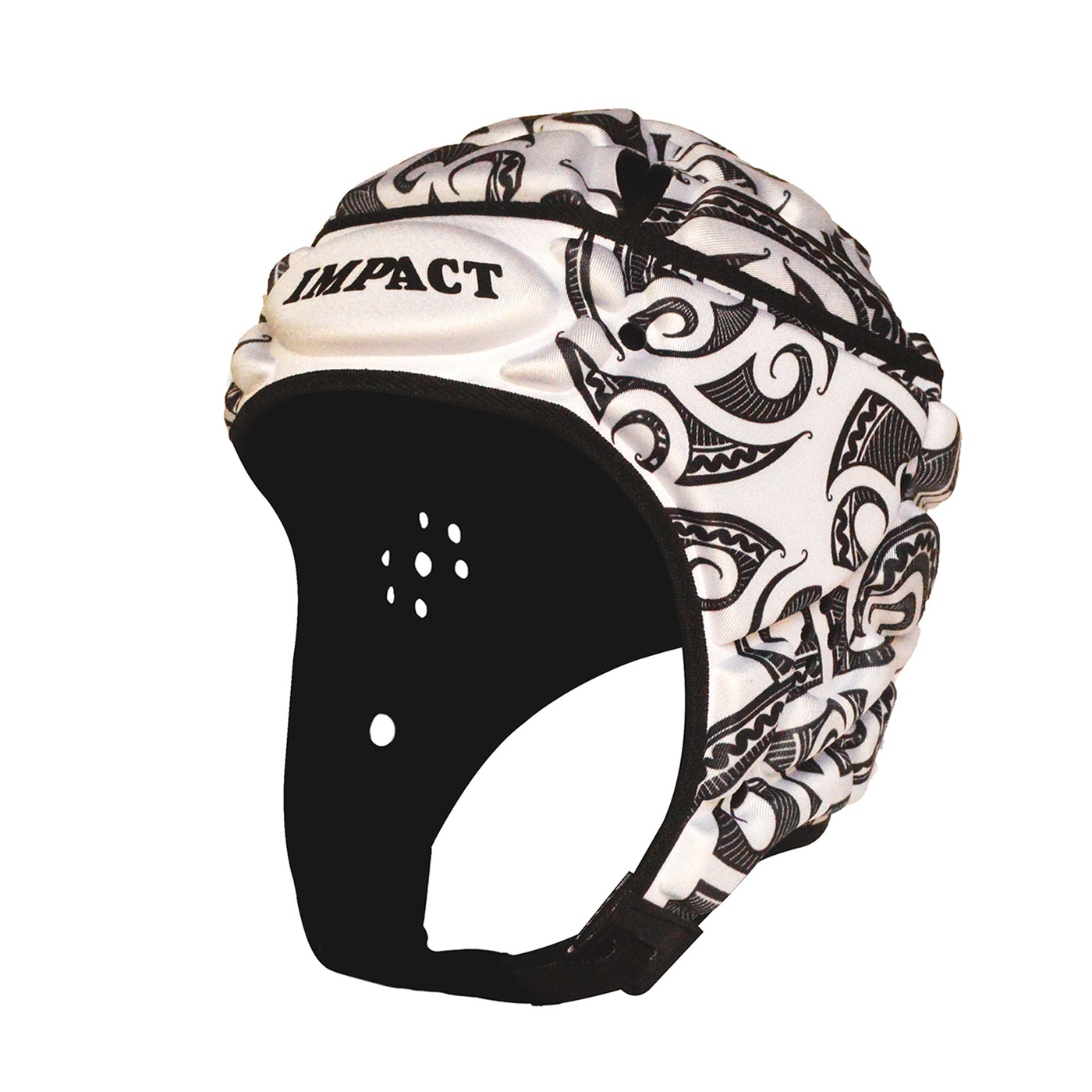 Casquette de mêlée blanche Impact Rugby Tribal