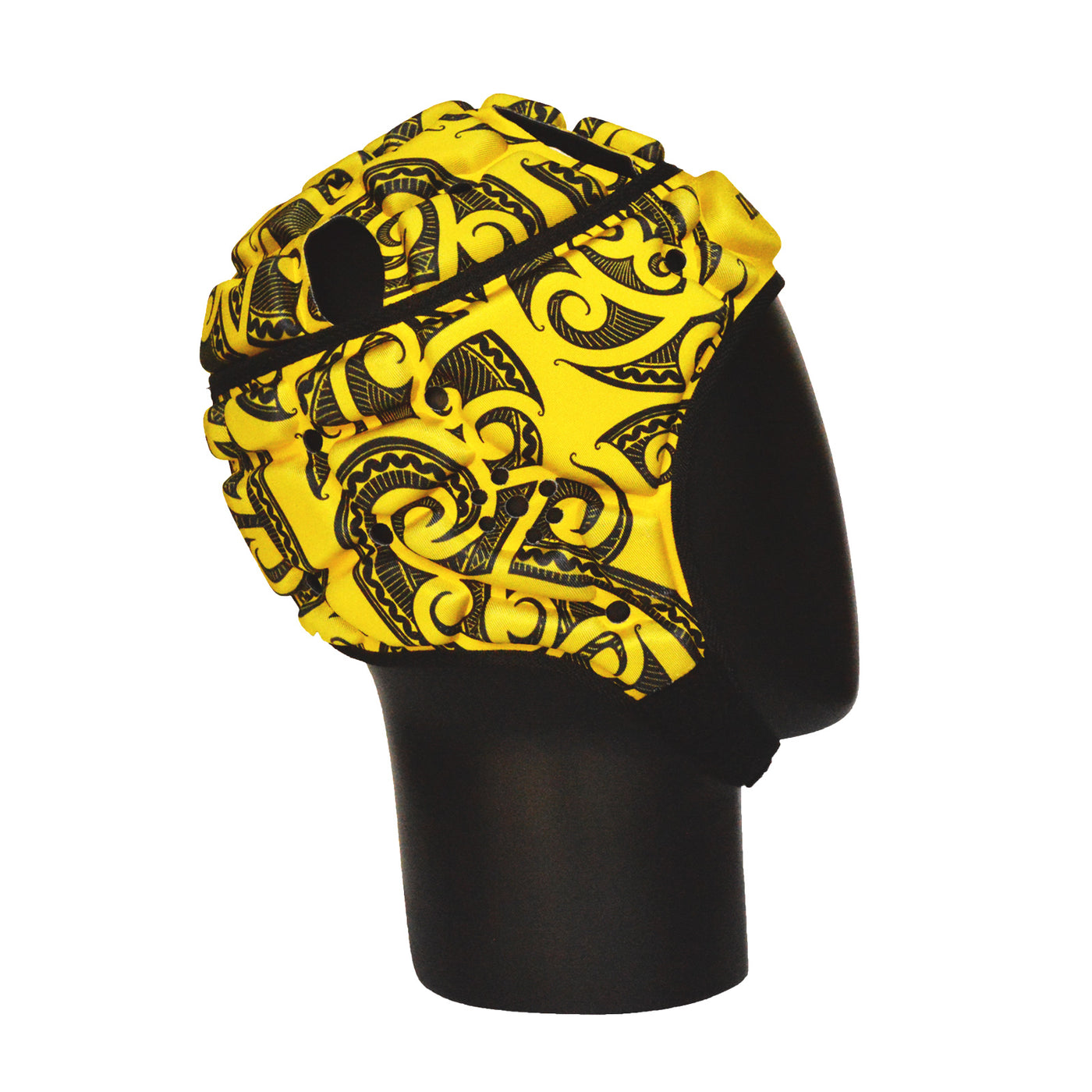 Casquette de mêlée jaune Impact Rugby Tribal