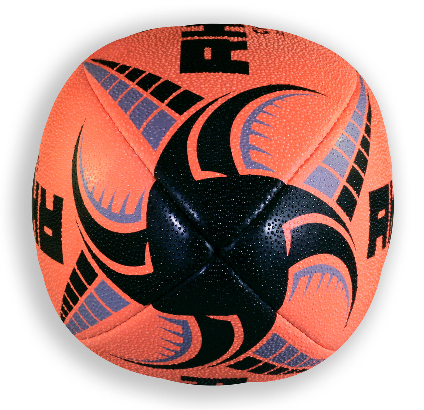 Cyclone Rugby Ball Fluor Orange Size 5
