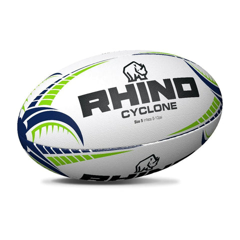 Cyclone Rugby Ball White Size 3