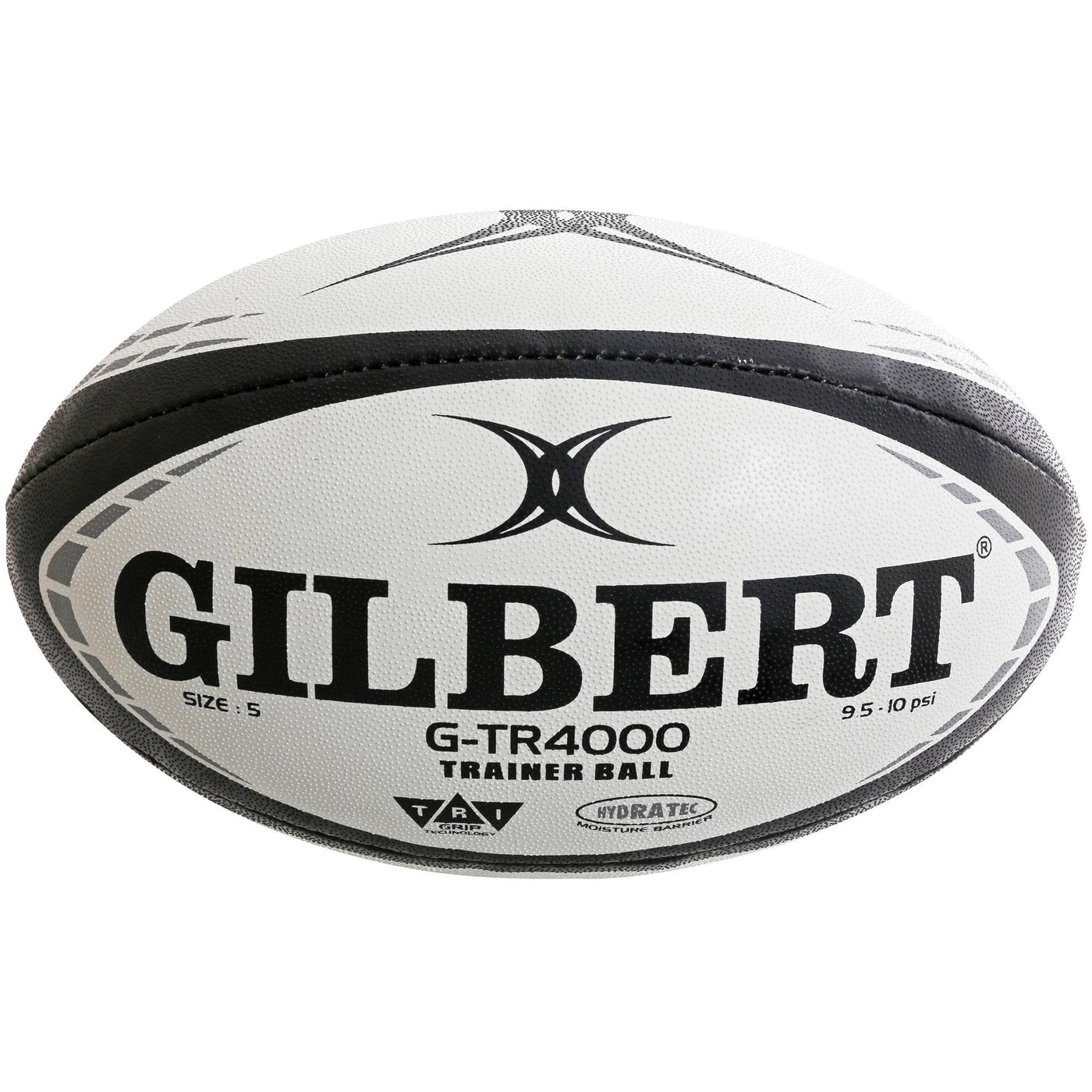 G-TR4000 Ballon de Rugby Noir Taille 4
