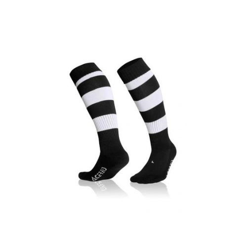 Double Striped Sokken Zwart/wit
