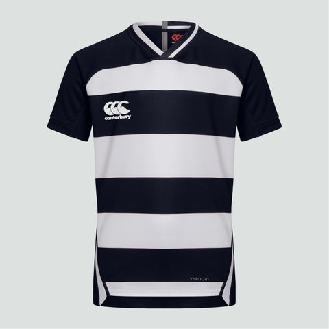 Evader Hooped Rugby Shirt Marine Junior