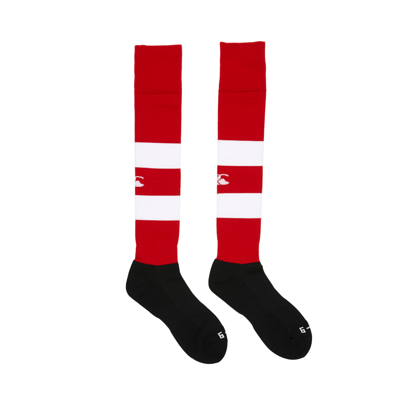 Team Hooped Socks Red