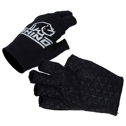 Rhino Half finger Handschoenen Zwart